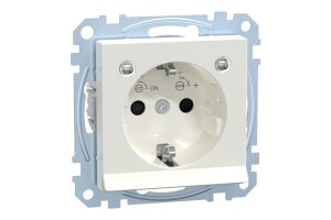Merten MEG2304-0319 SCHUKO-Steckdose mit Lichtauslass...