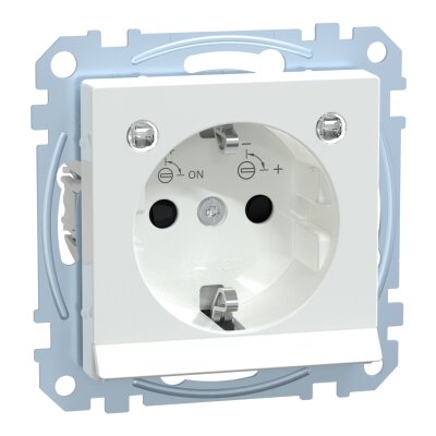 Merten MEG2304-0325 SCHUKO-Steckdose mit Lichtauslass System M