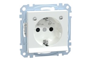 Merten MEG2304-0325 SCHUKO-Steckdose mit Lichtauslass...