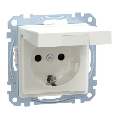Merten MEG2310-0319 SCHUKO-Steckdose mit Klappdeckel System M