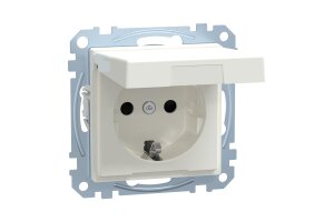 Merten MEG2310-0319 SCHUKO-Steckdose mit Klappdeckel...