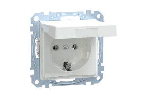 Merten MEG2311-0325 SCHUKO-Steckdose mit Klappdeckel...
