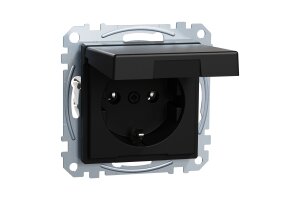 Merten MEG2311-0403 SCHUKO-Steckdose mit Klappdeckel...