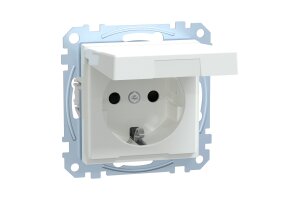 Merten MEG2314-0325 SCHUKO-Steckdose mit Klappdeckel...