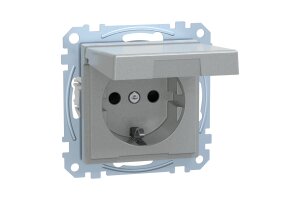 Merten MEG2314-0460 SCHUKO-Steckdose mit Klappdeckel...