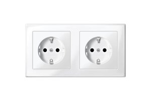 Merten MEG2328-1419 SCHUKO-Doppel-Steckdose System M...