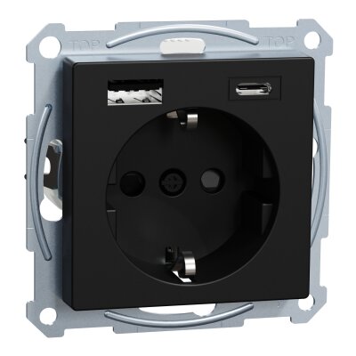 Merten MEG2367-0403 SCHUKO-Steckdose mit USB Ladegerät System M