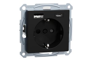 Merten MEG2367-0403 SCHUKO-Steckdose mit USB...