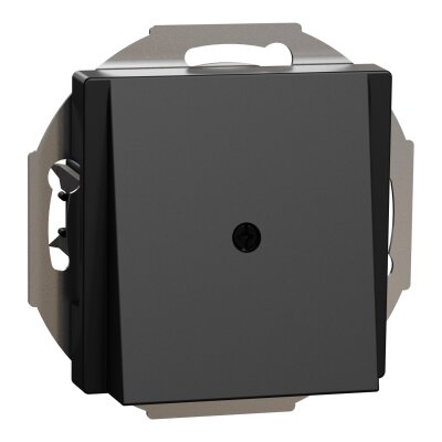 Merten MEG4071-0403 Zentralplatte Leitungsauslass System M schwarz matt USB