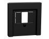 Merten MEG4250-0403 Zentralplatte für TAE/Audio/USB System M schwarz matt