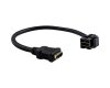 Merten MEG4583-0002 HDMI-Keystone mit Kabelpeitsche einsätze schwarz