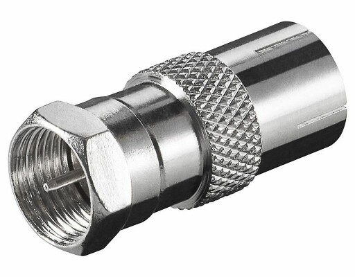 F-Adapter: F-Stecker auf Koax-Buchse